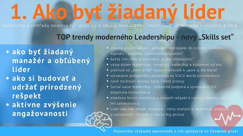 Moderný leadership a mozog v práci